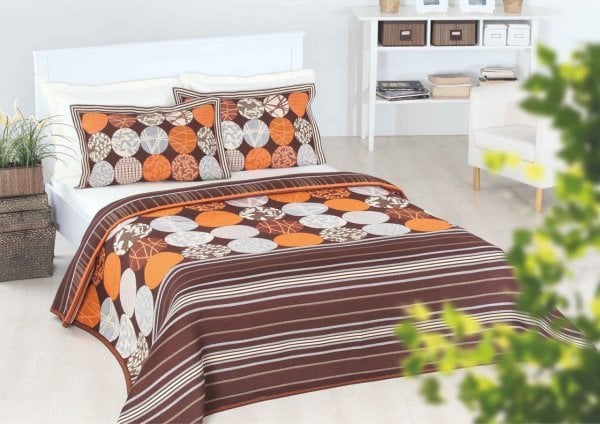 Multi Flowers Çift Kişilik Yatak Örtüsü