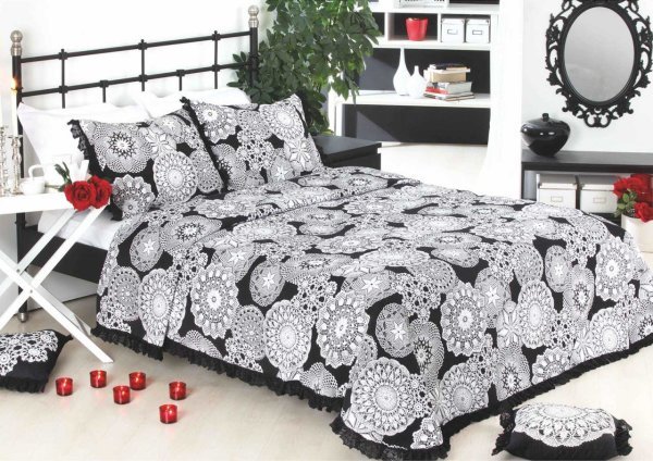 Lace Çift Kişilik Yatak Örtüsü